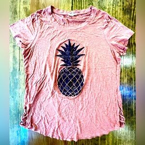 Maurice’s Women’s Short Sleeve Pineapple Top